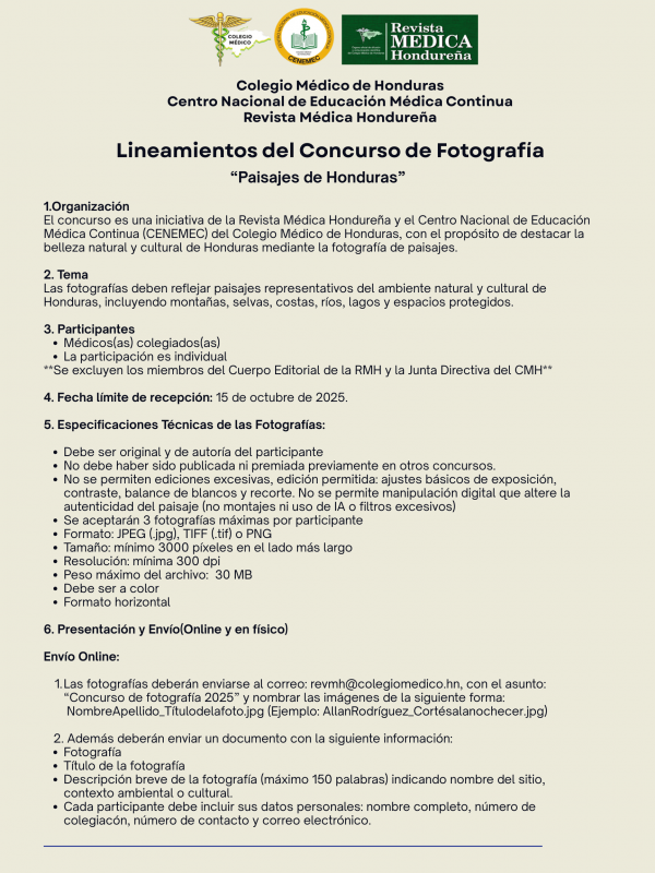 Cartel Convocatoria al Concurso de Fotografia 3