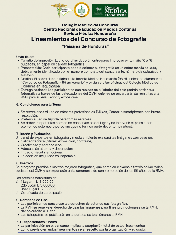 Cartel Convocatoria al Concurso de Fotografia 4